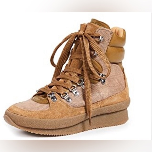 BRAND NEW Isabel Marant BASKETS BRENDTY Boots. 10.5/11. Tag is 11.  Color khaki - Picture 9 of 9